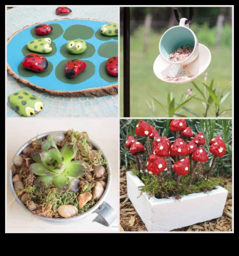 Minuni capricioase Peste 50 de idei de decorare a grădinii pentru a-ți amenaja spațiul 4 Minuni capricioase: Îmbunătățiți-vă spațiul cu decor de grădină