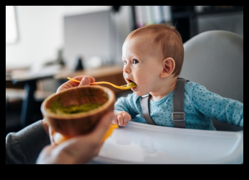 Chicoteli gastronomice: a face mesele distractive pentru bebeluș