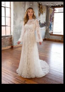 Chic Boho Bliss: ținută de nuntă boemă fără efort