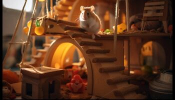Timpul de joacă pentru hamsteri a continuat: încurajarea explorării în spații interioare sigure
